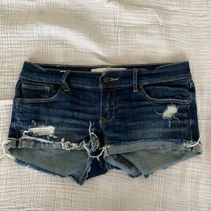 Distressed Abercrombie and Fitch Denim Shorts